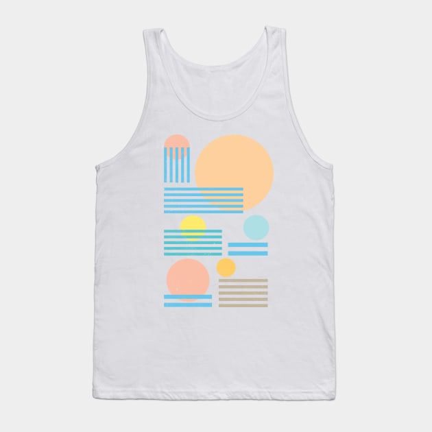 80s Sunrise and Sunset Tank Top by Vanphirst